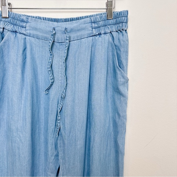 Aritzia Womens Medium Talula Chambray Jogger Los Feliz Pant CN - Picture 5 of 14